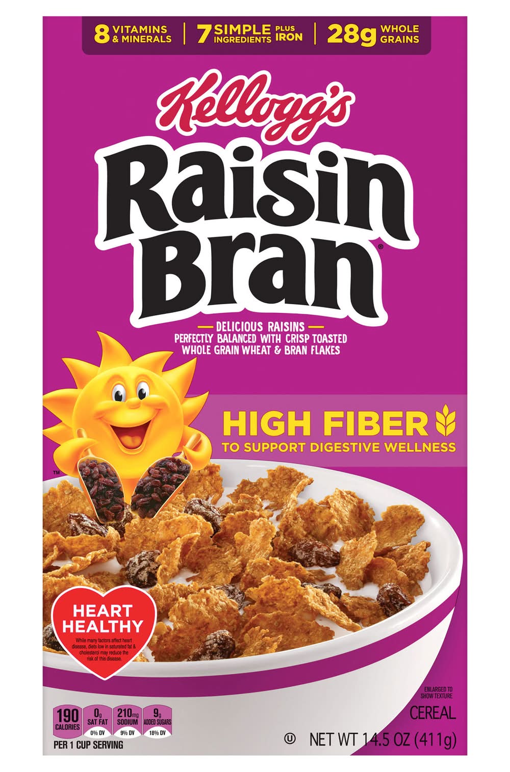 Raisin Nut Bran Original High Fiber Cereal Breakfast (14.5 oz)