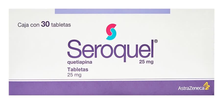 Seroquel · Quetiapina 25 mg tabletas (30 un)