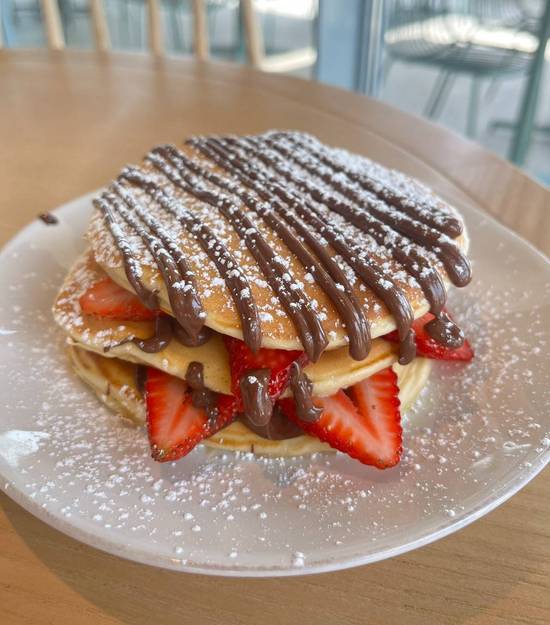 Panquecas com Nutella e Morango