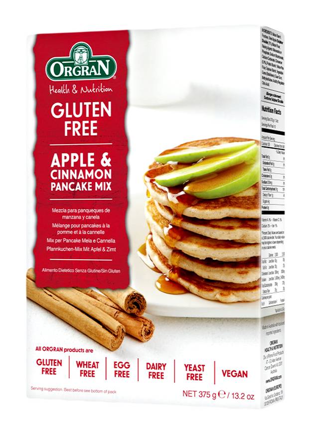 Orgran Apple and Cinnamon Pancake Mix (375g)
