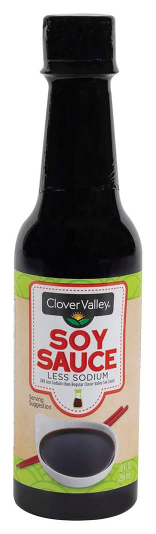 Clover Valley Less Sodium Soy Sauce 10 Fl Oz