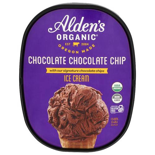Alden's Organic Chocolate Chocolate Chip Ice Cream