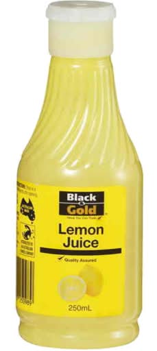 Black & Gold Lemon Juice (250mL)