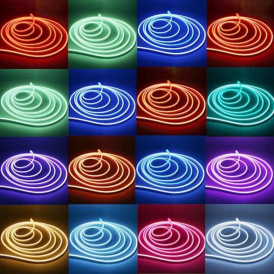 Ashland Color Changing Led Neon Rope Light, 16.4 ft
