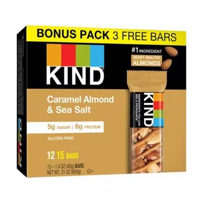 Kind Gluten Free Caramel Almond & Sea Salt Bar (15 x 1.4 oz)