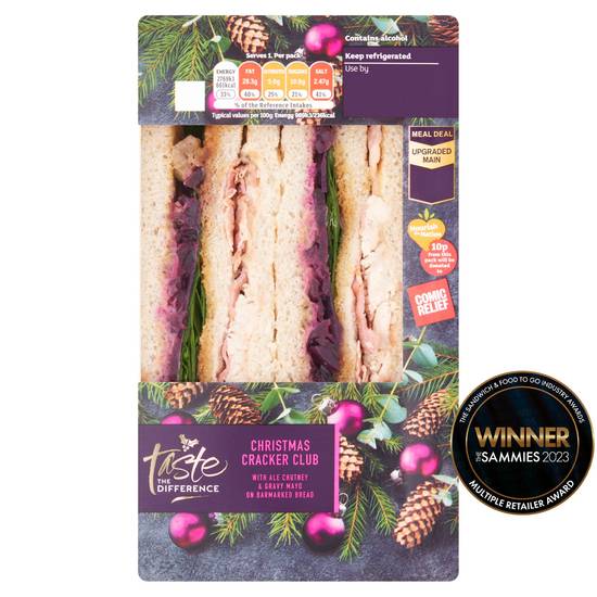 Sainsbury's Christmas Cracker Club Sandwich, Taste the Difference