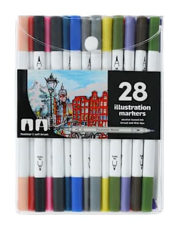Dual-Tip Illustration Markers 28-Count V3