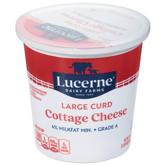 Lucerne 4% Milkfat Large Curd Cottage Cheese