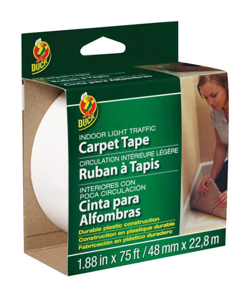 Duck 1.88 In. W X 75 Ft. L Reversible Scrim Indoor Carpet Tape