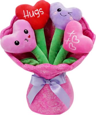 Signature Select Hearts Bouquet Plush, 13 in