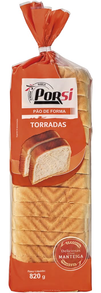 PorSi - Pão de Forma para Torradas, 820g