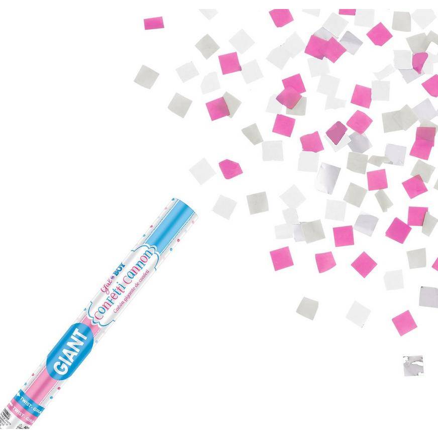 Party City Girl Gender Reveal Confetti Cannon (pink)