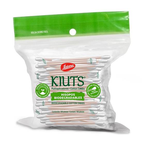 Jaloma hisopos biodegradables kiuts (resellable 150 piezas)