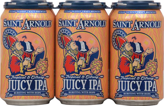 Saint Arnold Tropical & Citrusy Juicy Ipa Beer (6 ct, 12 fl oz)
