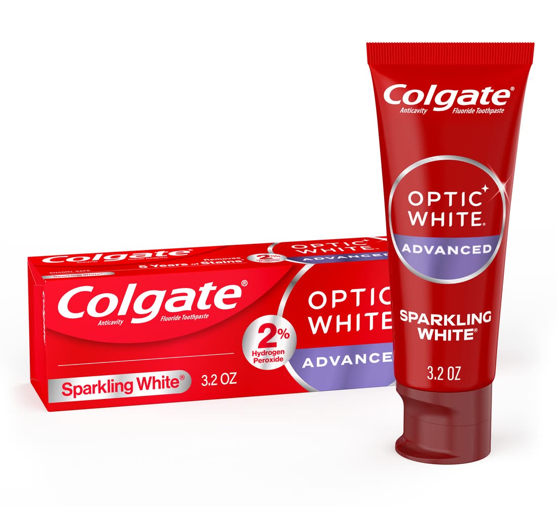 Colgate Optic White Advanced Sparkling White Toothpaste (3.2 oz)