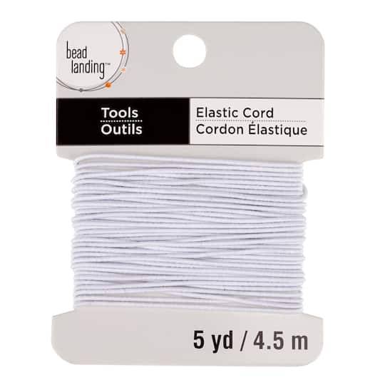 Bead Landing Stringing Elastic Cord, White