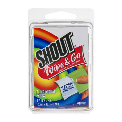 Shout Wipe & Go Instant Stain Remover - 4ct : Target