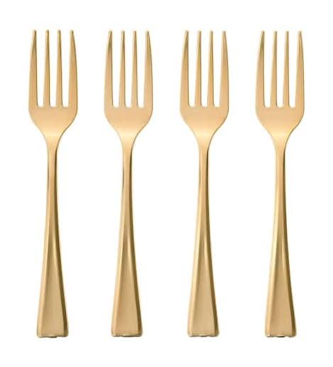 Celebrate It Gold Mini Forks, Gold (4 ct)