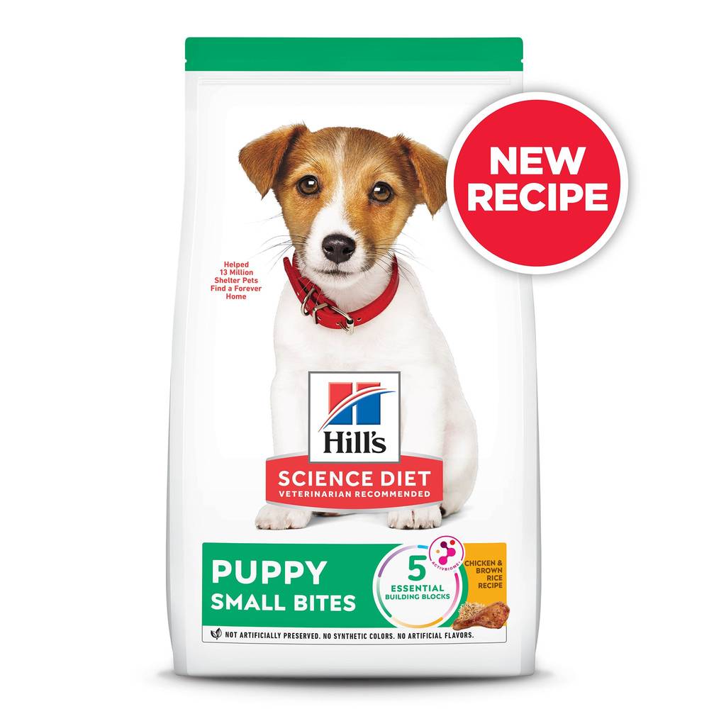 Hill's Science Diet Puppy Small Bites Dry Dog Food - Chicken & Brown Rice (Flavor: Chicken Meal & Barley, Size: 12.5 Lb)