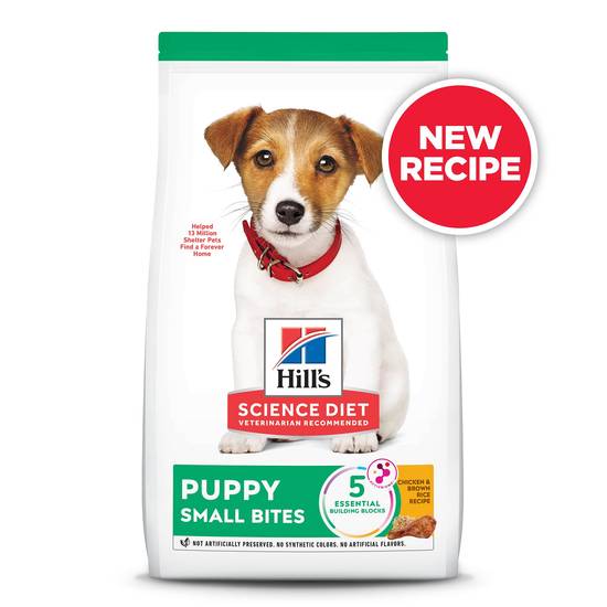 Hill's Science Diet Small Bites Puppy Dry Dog Food - Chicken & Barley (Flavor: Chicken Meal & Barley, Size: 12.5 Lb)