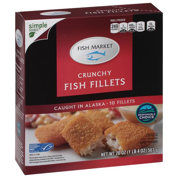 Hy-Vee Crunchy Fish Fillets 10Ct
