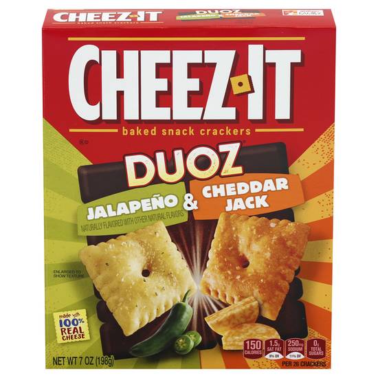 Cheez-It Duoz Jalapeno & Cheddar Jack Baked Snack Crackers
