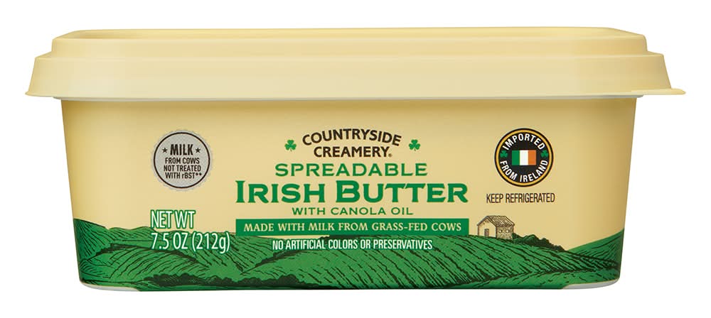 Countryside Creamery Spreadable Irish Butter With Canola Oil (7.5 oz)