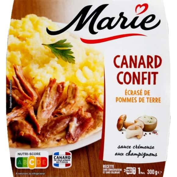 Marie - Canard confit écrasé de pommes de terre et crème aux cèpes (300g)