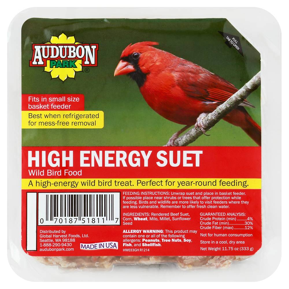 Audubon Park High Energy Suet Wild Bird Food (11.8 oz)