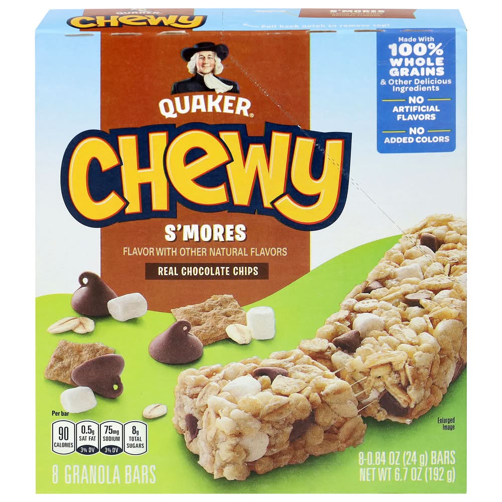 Quaker Chewy Granola Bars, S'mores (8 x 0.84 oz)