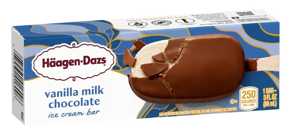 Haagen-Dazs Vanilla Milk Chocolate Ice Cream Bar