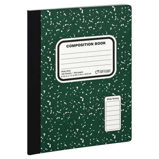 Top Flight Composition Book Wide Rule 100-sheets (1 notebook)