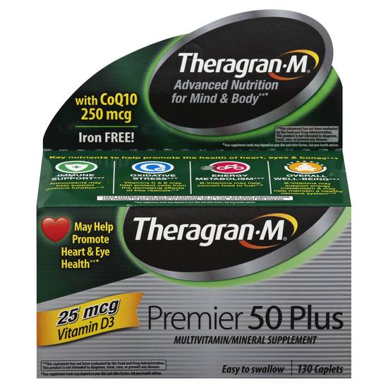 Theragran-M Multivitamin Premium 50 Plus Tablets
