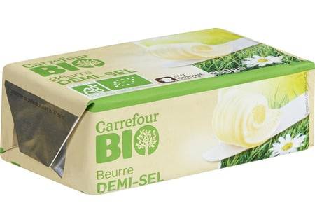 FID - Beurre Demi-sel Bio CARREFOUR BIO - la plaquette de 250g