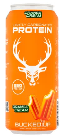 Bucked Up Lightly Carbonated Protein Soda, Rainbow Candy (16 fl oz)