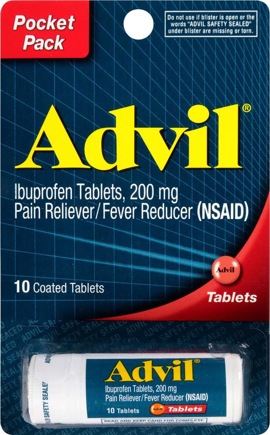 Advil Ibuprofen Pain Reliever/Fever Reducer Coated Tablets