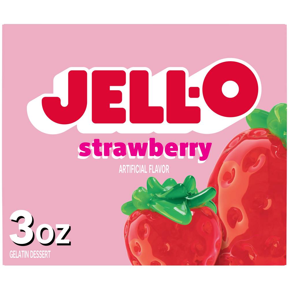 Jell-O Strawberry Flavor Instant Gelatin Dessert