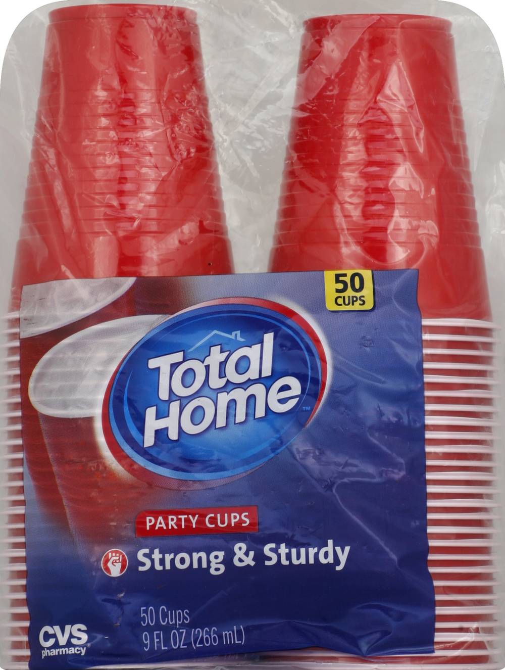 Total Home Party Cups Strong & Sturdy (50 ct)