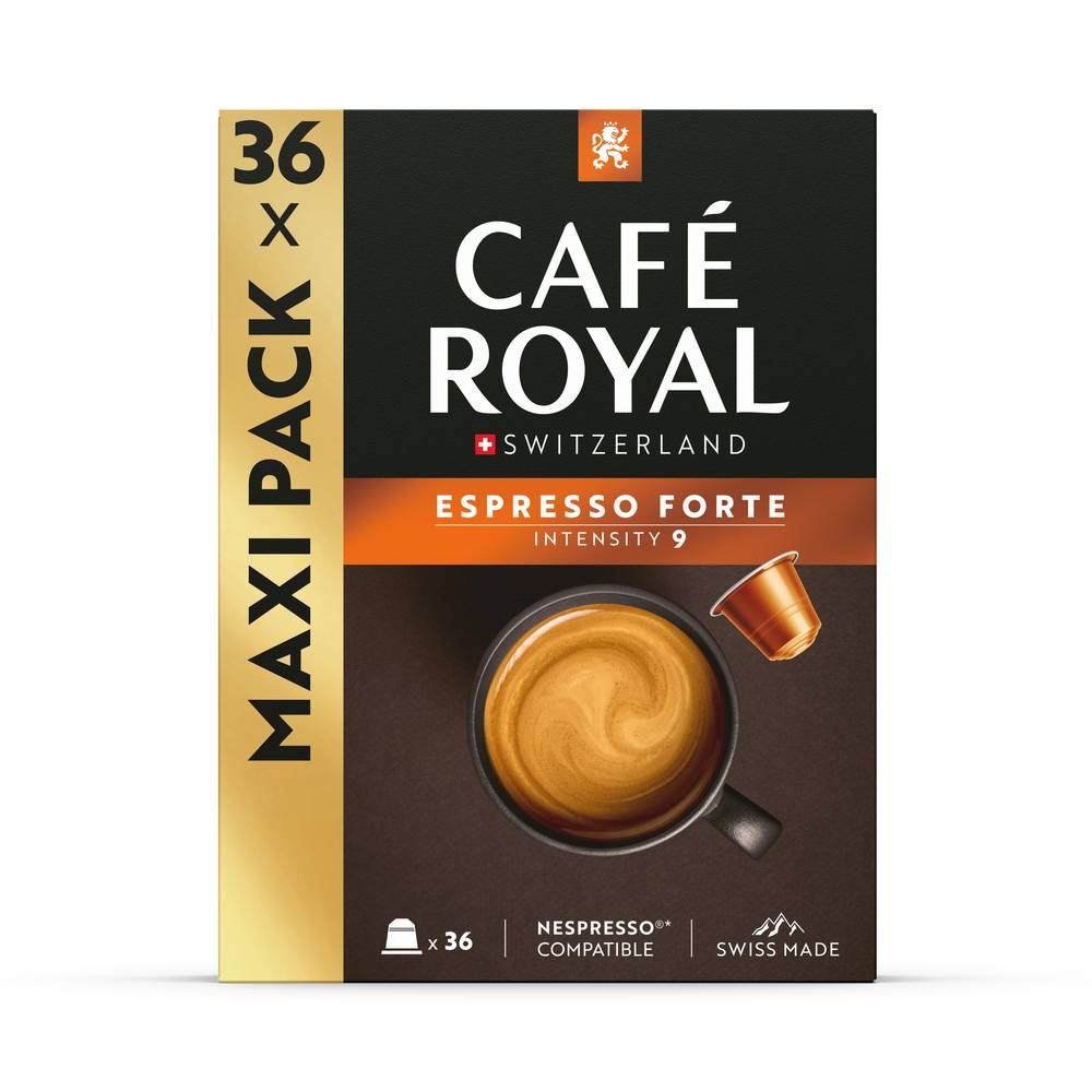 Café Royal - Café capsules compatibles espresso forte 8°-10° (190g)