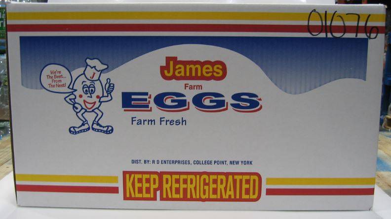 James Farm - Medium Loose Eggs - 30 Dozen (1X30|Case of 1)