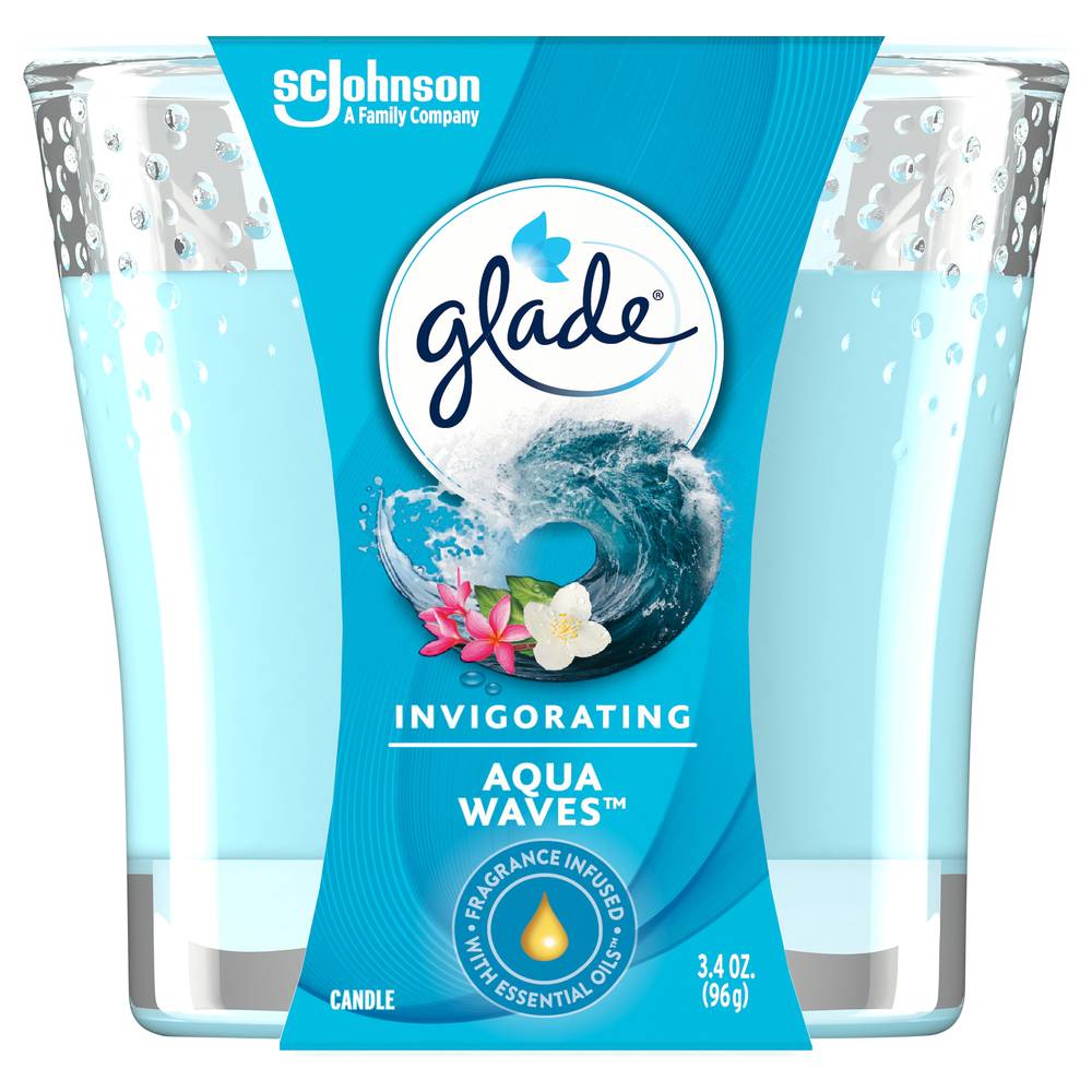 Glade Invigorating Aqua Waves Candle