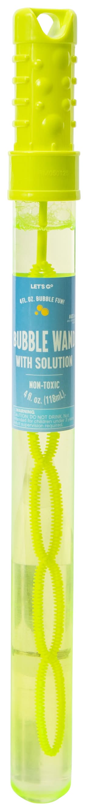Bubble Wand With Solution 4oz Green