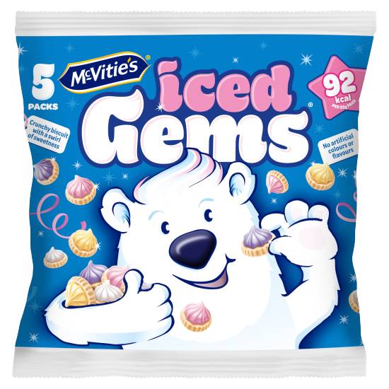 Mcvitie's Iced Gems Multipack Biscuits (raspberry, blackcurrant and lemon icing) (5 ct)
