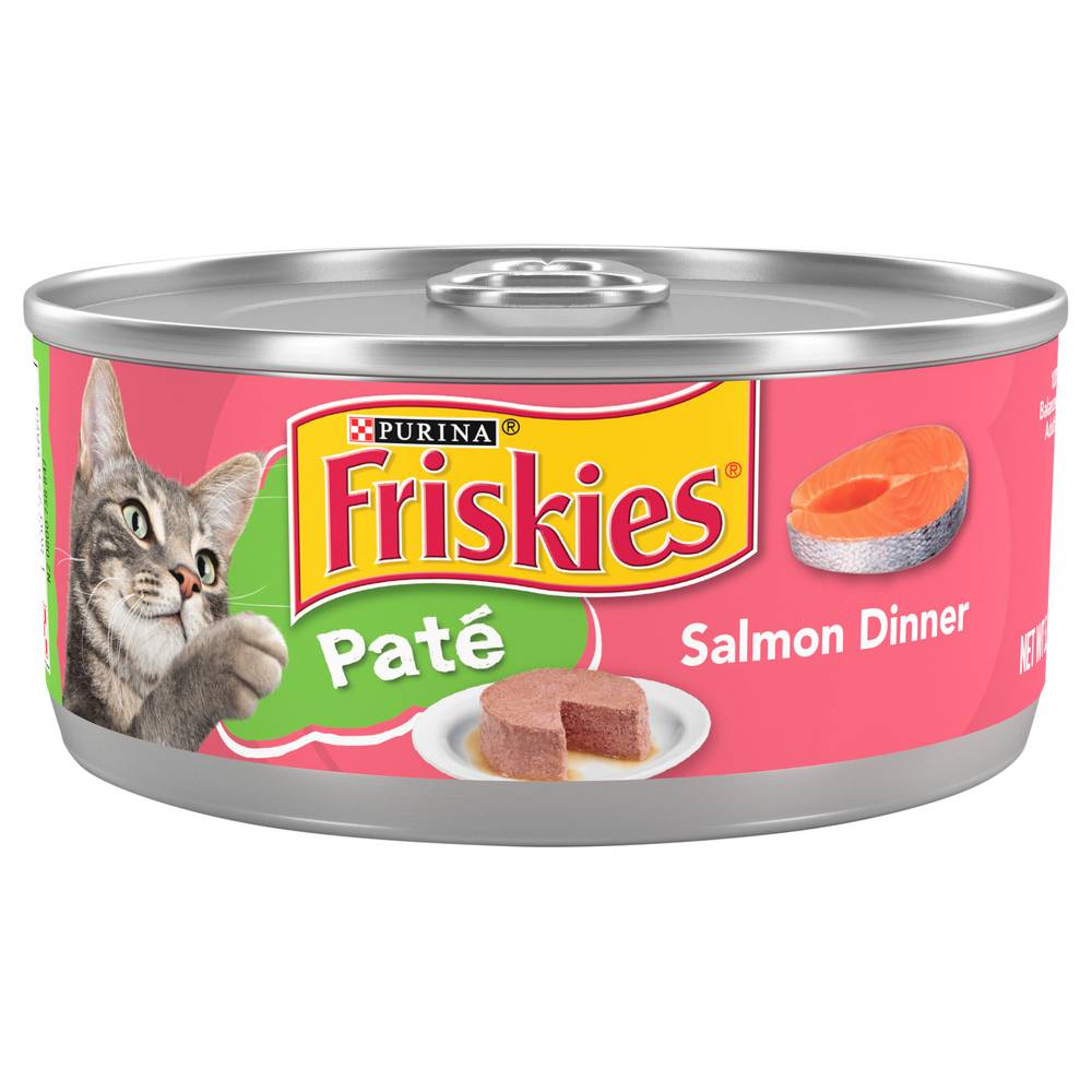 Friskies Pate Wet Salmon Dinner Cat Food (5.5 oz)