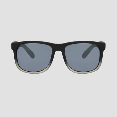 Original Use Men's Square Sunglasses With Smoke Mirrored Lenses, Gray