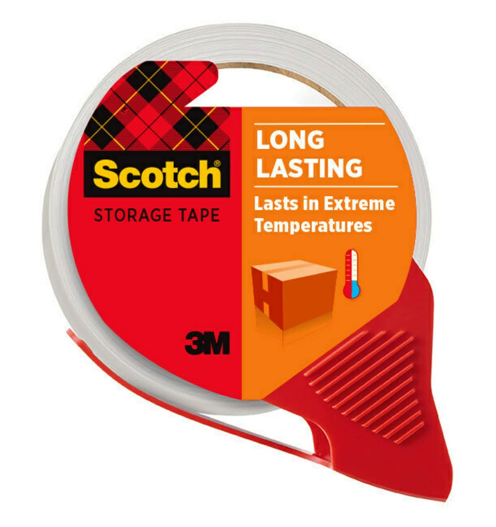Scotch 1 -Pack 1.88-in x 54.6-yd Long Lasting Storage tape Dispenser Included