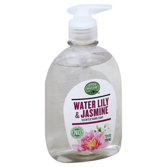 Open Nature Hand Soap Liquid Water Lily & Jasmine (12 oz)
