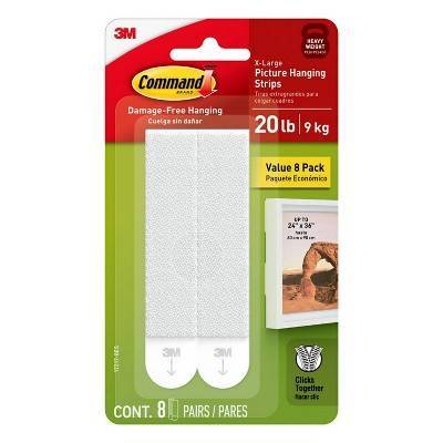 Command Heavy Weight Picture Hanging Strips (8 ct) (xlarge)