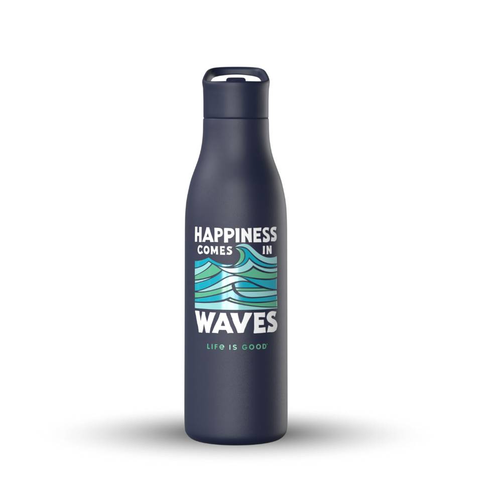 Life Is Good Taper Happiness Waves Insulated Tumbler, 25 oz