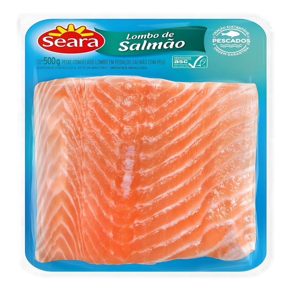 Seara lombo de salmão congelado (500 g)